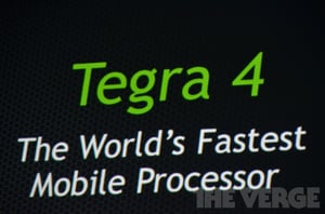 Nvidia unveils Tegra 4, 'world's fastest mobile processor'